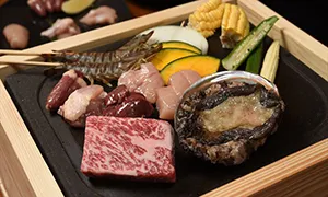 モダン 富士山溶岩焼き